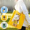 Cartoon-shaped Cat Transport Handbag, Foldable Portable Backpack, Cute Animal-shaped Pet Canvas Shoulder Bag, Suitable for Small Dogs and Cats