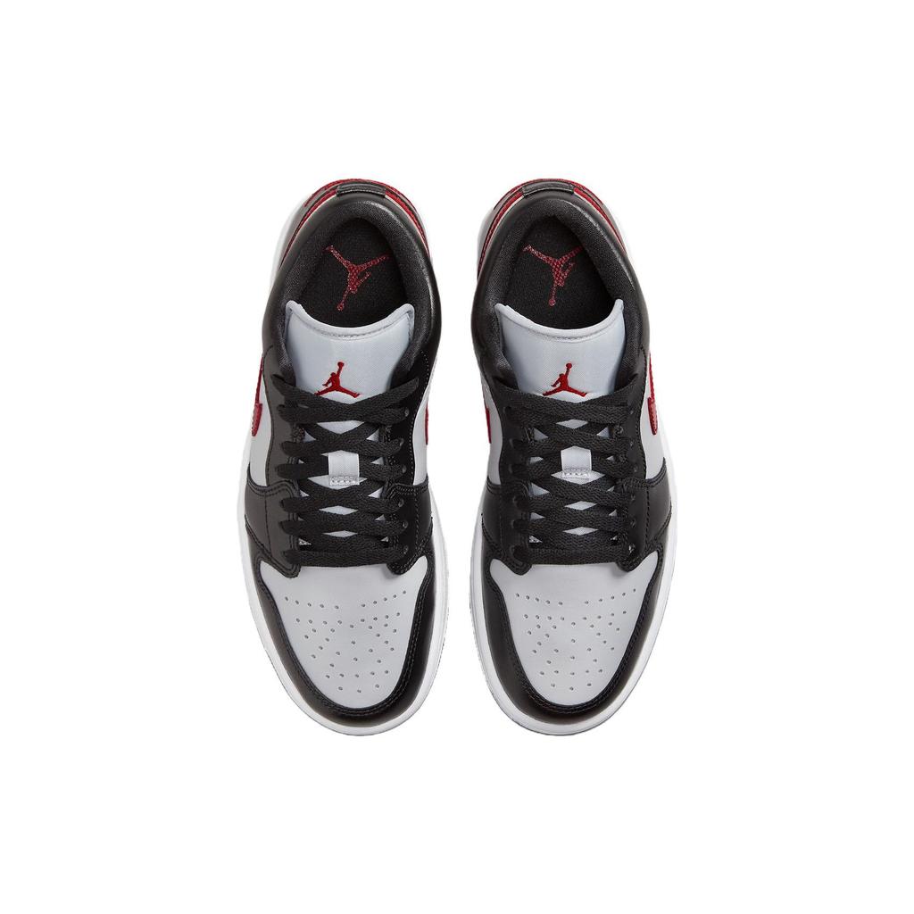 Air Jordan 1 Low Wolf Grey Gym Красные женские кроссовки Черно-белые DC0774-062