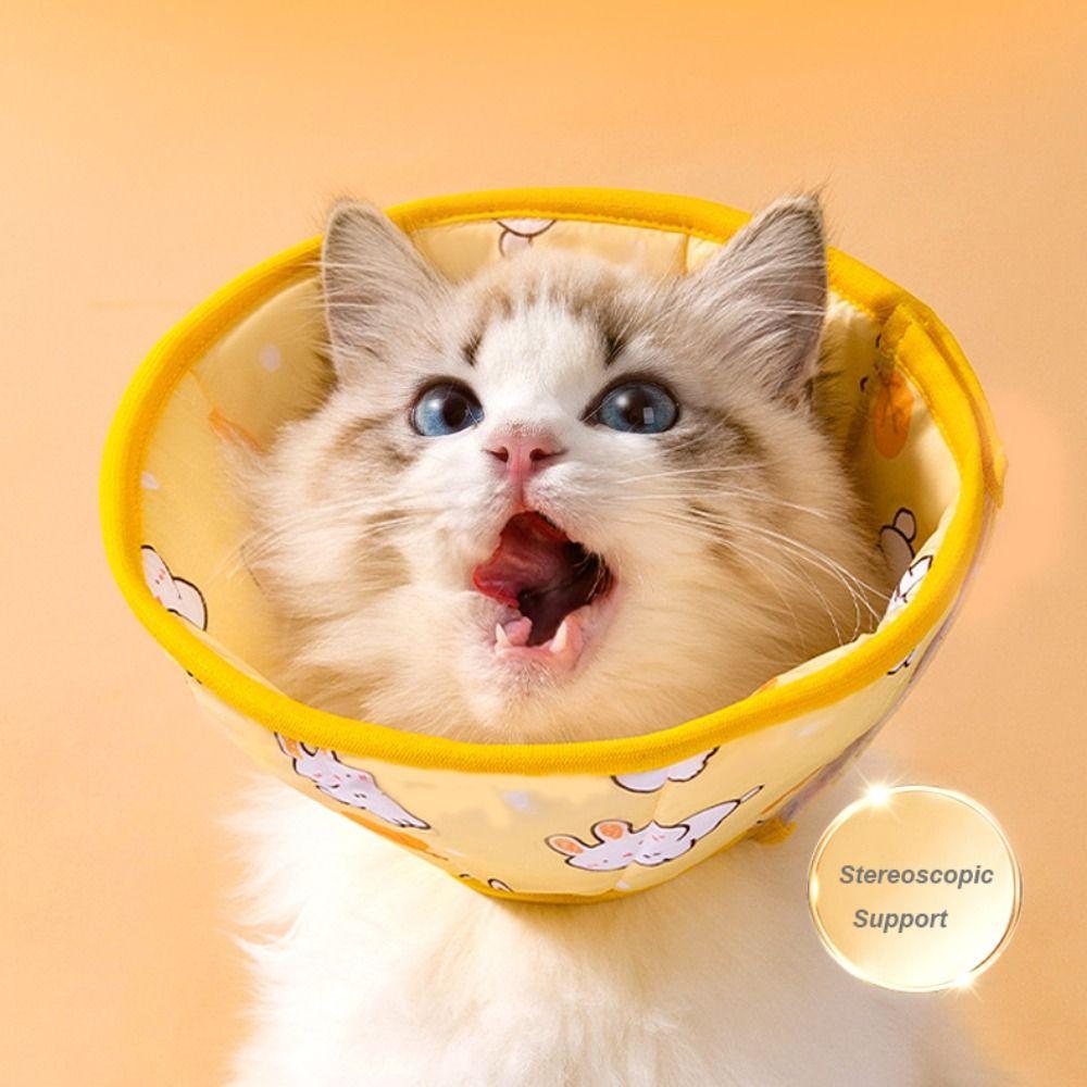 Cartoon Pet Elizabeth Collar Soft Pet Accessories New Cat Protection Collar Cat