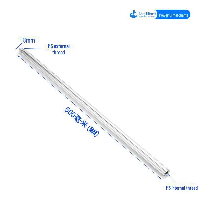 Щетка для труб из нержавеющей стали M6 для глубокой очистки отверстий и удаления ржавчины, сталь 304