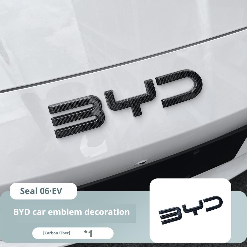 Для BYD Seal 06 DMI Seal 06 EV Модификация Переднего Эмблемы Автомобиля Черный Воин Значок Автомобиля Стили Покрытия Логотип из Углеродного Волокна