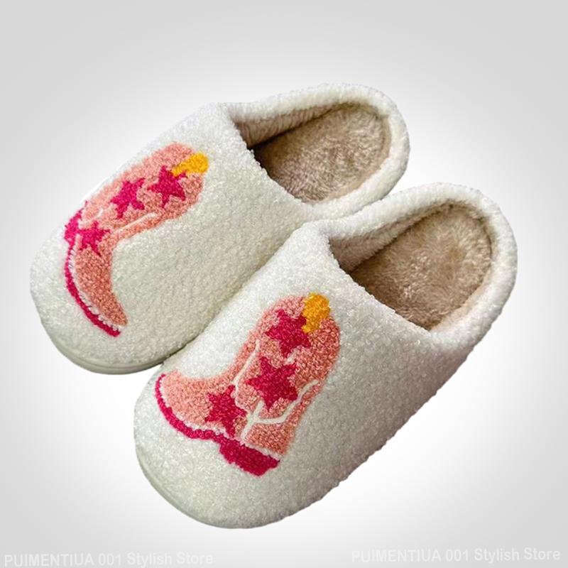 Тапочки-тыквы на Хэллоуин, мужские, плоские, мягкие, теплые, плюшевые, уютные, женские, для дома, пушистые, женская домашняя обувь, модный подарок, горячий