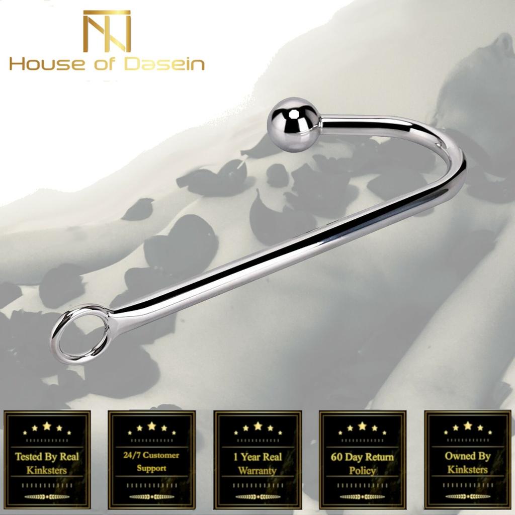 Stainless Steel Anal Hook Ball Ring  Kink  Fetish Restraint Anal Balls & Beads