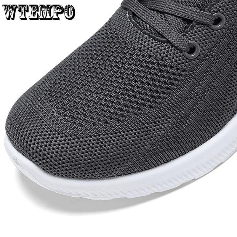 WTEMPO Летние кроссовки, мужские сетчатые легкие дышащие спортивные туфли, нескользящая повседневная обувь с мягкой подошвой, амортизирующие кроссовки