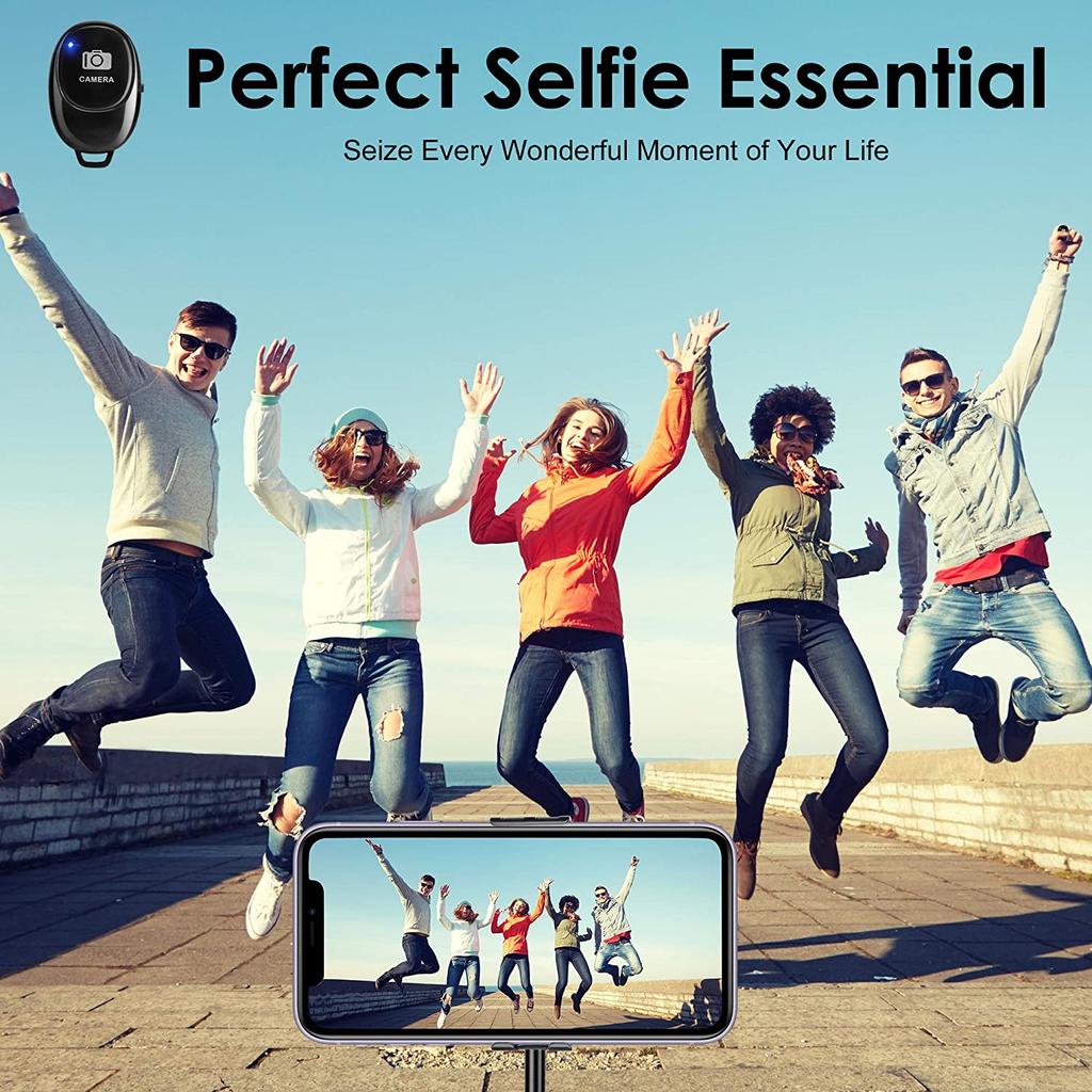Mini Bluetooth-compatible Remote Control Button Wireless Controller Self-Timer Camera Stick Shutter Release Phone Selfie 5