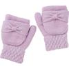 Kids Gloves Mittens for Ribbon Cold Fleece Antique Ages [Arisana] Girls, Children, Gloves, Kids, Protection, Lining, Lavender, 6-12