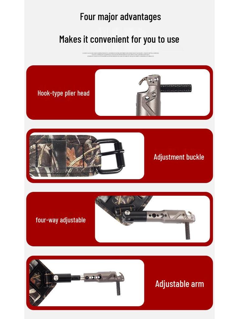 Dual-Use Bow & Arrow Automatic Release with Pulley Bow Arm Sling, Steel Ball, Wristband Clip for Outdoor Archery