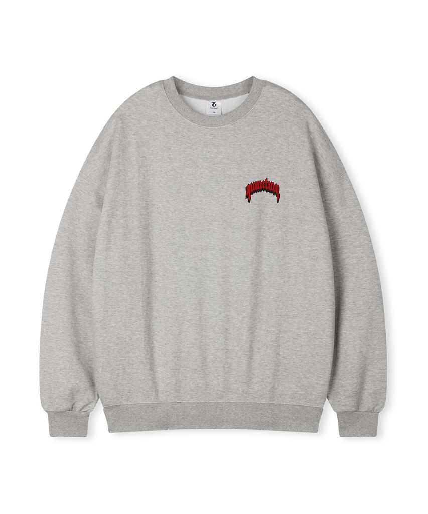 TOPBOY Quantum Oversized Brushed Print Sweatshirt