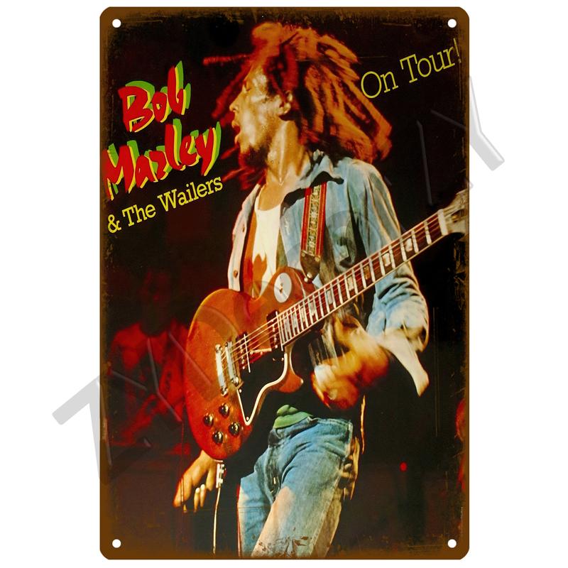 Retro Rock Tin Sign Poster Vintage Wall Poster Metal Sign Decorative Wall Plate Kitchen Plaque Metal Vintage Decor Accessories