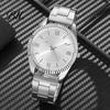 Modern Wrist Watch Men Roman Numeral Watch, Round Dial with Casual Quartz Stainless Steel Band, Business Fashion Jewelry