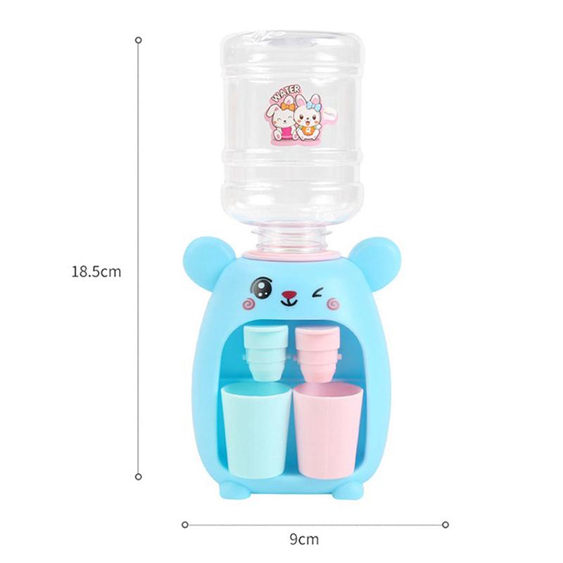1pc Mini Water Dispenser Drinking Fountain Kitchen Toy For Children Gift Children Cartoon Water Juice Milk Drinking Fountain Toy