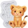 Lion Silicone Molds Lion Fondant Mold Cake Decorating Tools Cupcake Topper Chocolate Candy Craft Gum Paste Polymer Clay