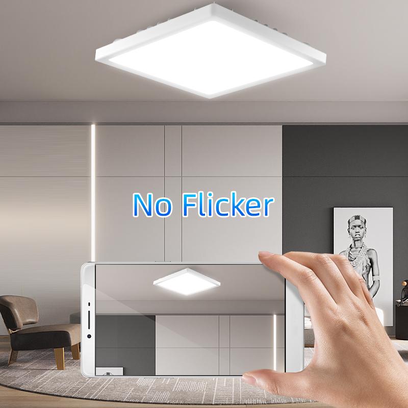 Светодиодные потолочные светильники с регулируемой яркостью, современные панельные светильники с подсветкой, пульт дистанционного управления, 220 В, потолочный светильник для домашнего освещения