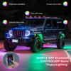G1 4 In 1 RGB Car Underglow Light Music Sync Bluetooth-Compatible LED Rock Light Kit for SUV Truck