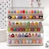 Large Figure Display Storage Box Blind Box Storage Rack Figures Acrylic Clear Ornaments Dust Proof with Lid Boxes Organizer Cute