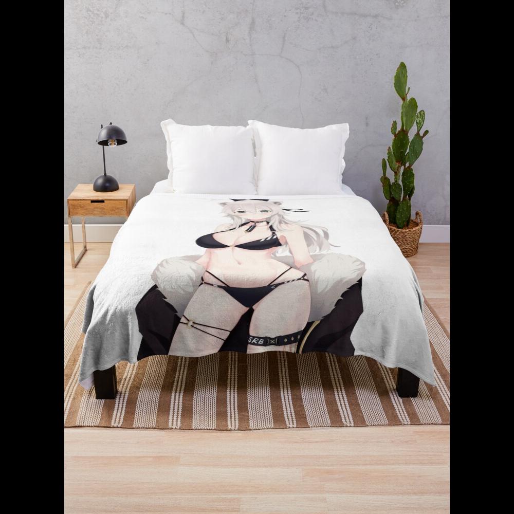 Shishiro Botan Throw Blanket Soft Plush reversible throw blanket for couch bed or living room decor