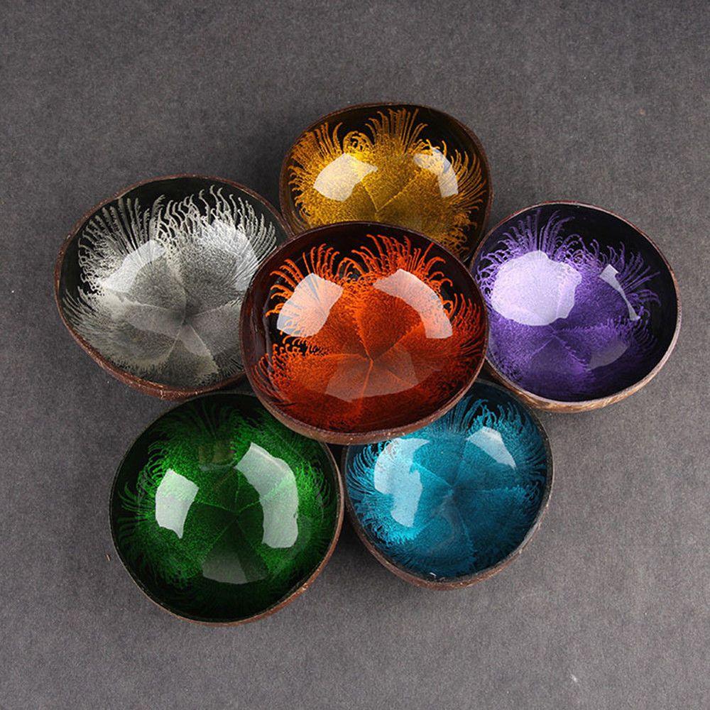 Home Decor Natural Kitchen Supplies Storage Container Tableware Candy Dishes Coconut Shell Bowls