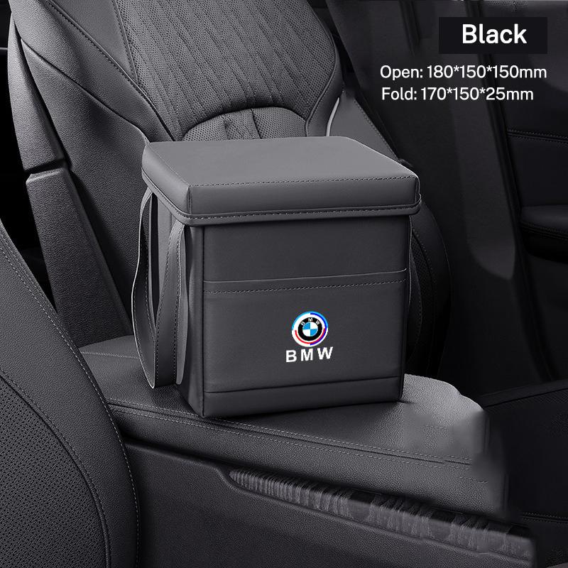 Multi-use Foldable Car Folding Trash Can Auto Garbage Bin Portable Storage Box For BMW 50th Anniversary 3 5 7 series E83 F16 E70 FY6