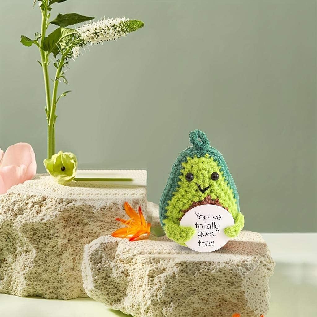 Ручная работа. Позитивный картофель, эмоциональная поддержка. Мягкая шерстяная вязаная игрушка. Украшение. Милый подарок на день рождения коллеги по работе.