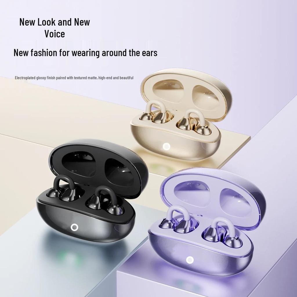 S480 Wireless Bluetooth Headset: Stylish Clip-On, High-Quality Sound, Long Battery, Ideal for Sports & Running.