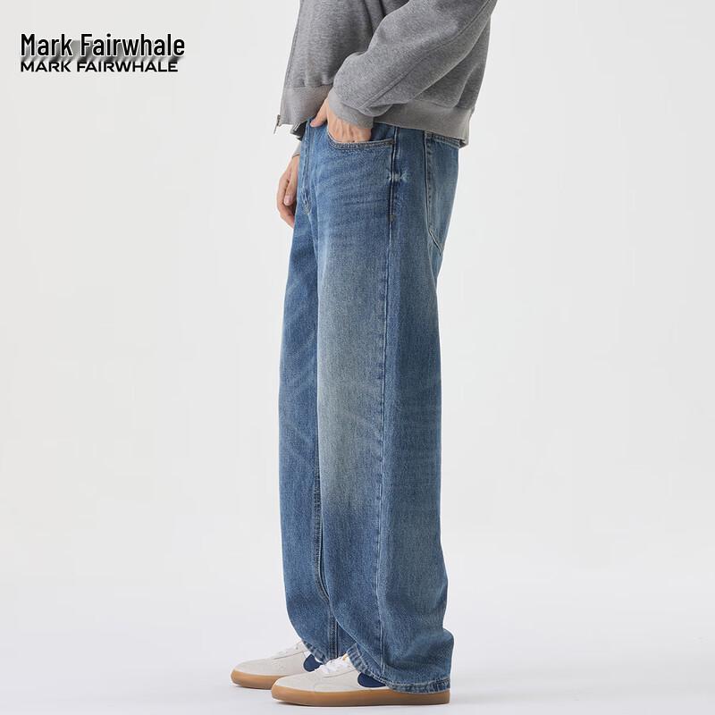 Мужские джинсы Mark Fairwhale 2025 Осень/Зима, сильно вываренные, зауженные прямые