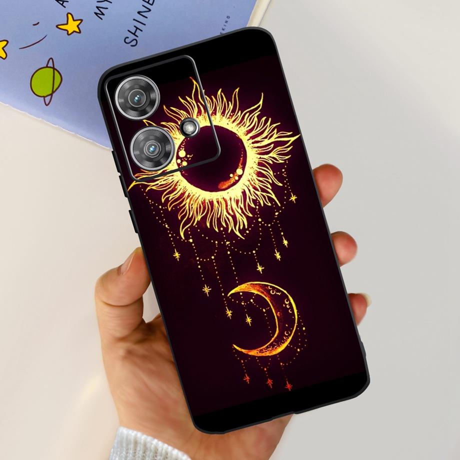 Чехол для Motorola Moto Edge 40 Neo 5G Черный Матовый Чехлы С Рисунком Мягкий Силиконовый Чехол-Жидкий Силикон Для Motorola Edge40 Fundas