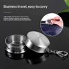 Portable Stainless Steel Retractable Teacup for Outdoor Camping Adventures Easy to Store and Use