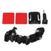 5pcs Portable Motorcycle Stand Adjustable Support Helmet Front Chin Mount Camera Holder Bracket