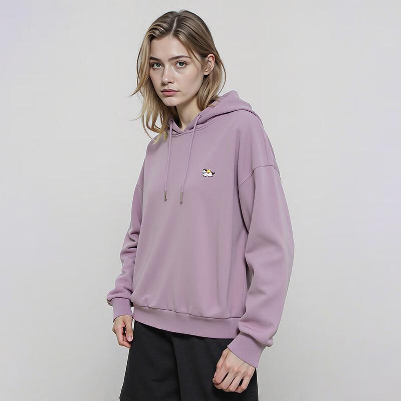 Women's Bear Embroidered Hooded Fleece Sweatshirt