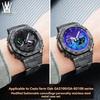 Для серии Casio G-SHOCK Восьмиугольные часы GA-2100/GA-2110/GA-B2100 Модифицированный камуфляж Металлический корпус Нержавеющая сталь Комплект ремешка мужской
