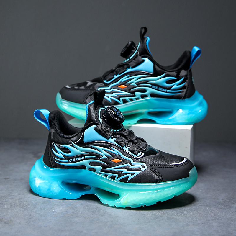 TUINANLE Детская спортивная обувь, кроссовки с узором дракона для мальчиков, повседневная баскетбольная обувь на платформе для подростков