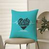 Lovely Sentence For Family Warm Hearts Pillow Case Comfort Sofa Bed Silky elegant Invisible zipper Decorative cushion cover
