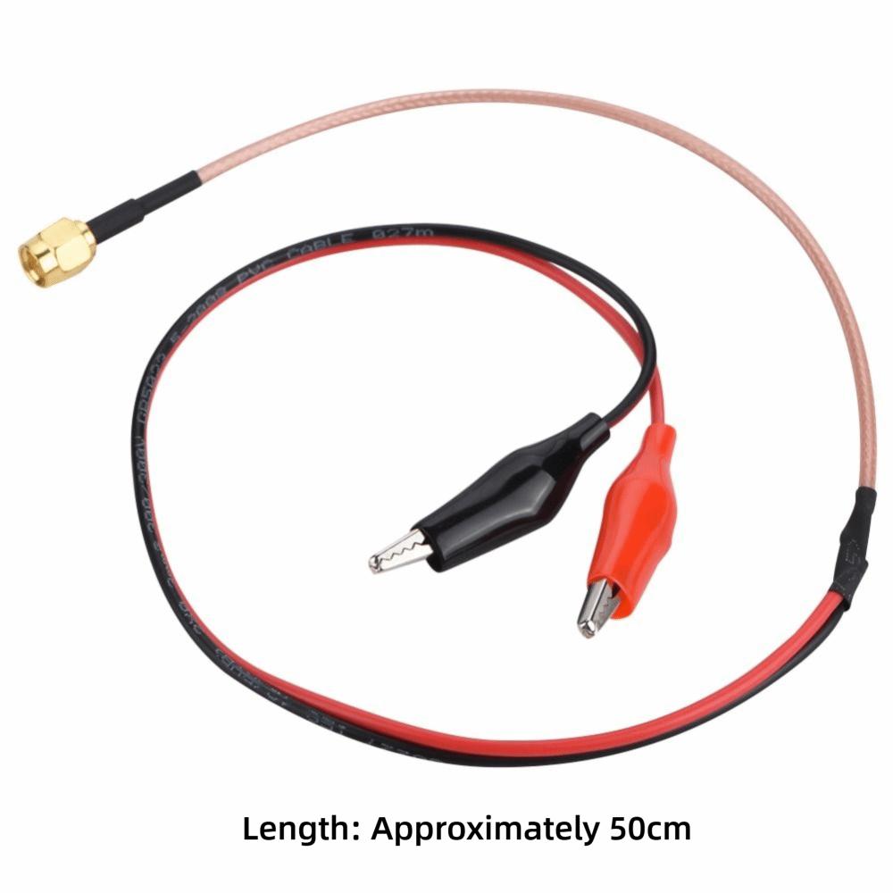 Ended Clips Frequency Cable Red Black Testing Wire Low Loss Coaxial Cable  Signal Transmission