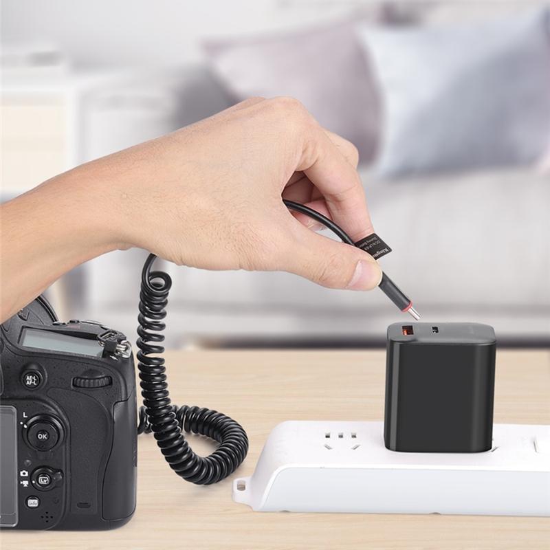 LP-E17 Replacement Dummy Battery Power Supply Adapter for DC Coupler Charger Kit for 77D 200D 750D 760D 800D 850D M3 Cam