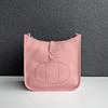 New Genuine Leather Top Layer Cowhide Lychee Pattern Men's And Women's Universal Hollow Crossbody Bag  Genuine Leather Women's Bag