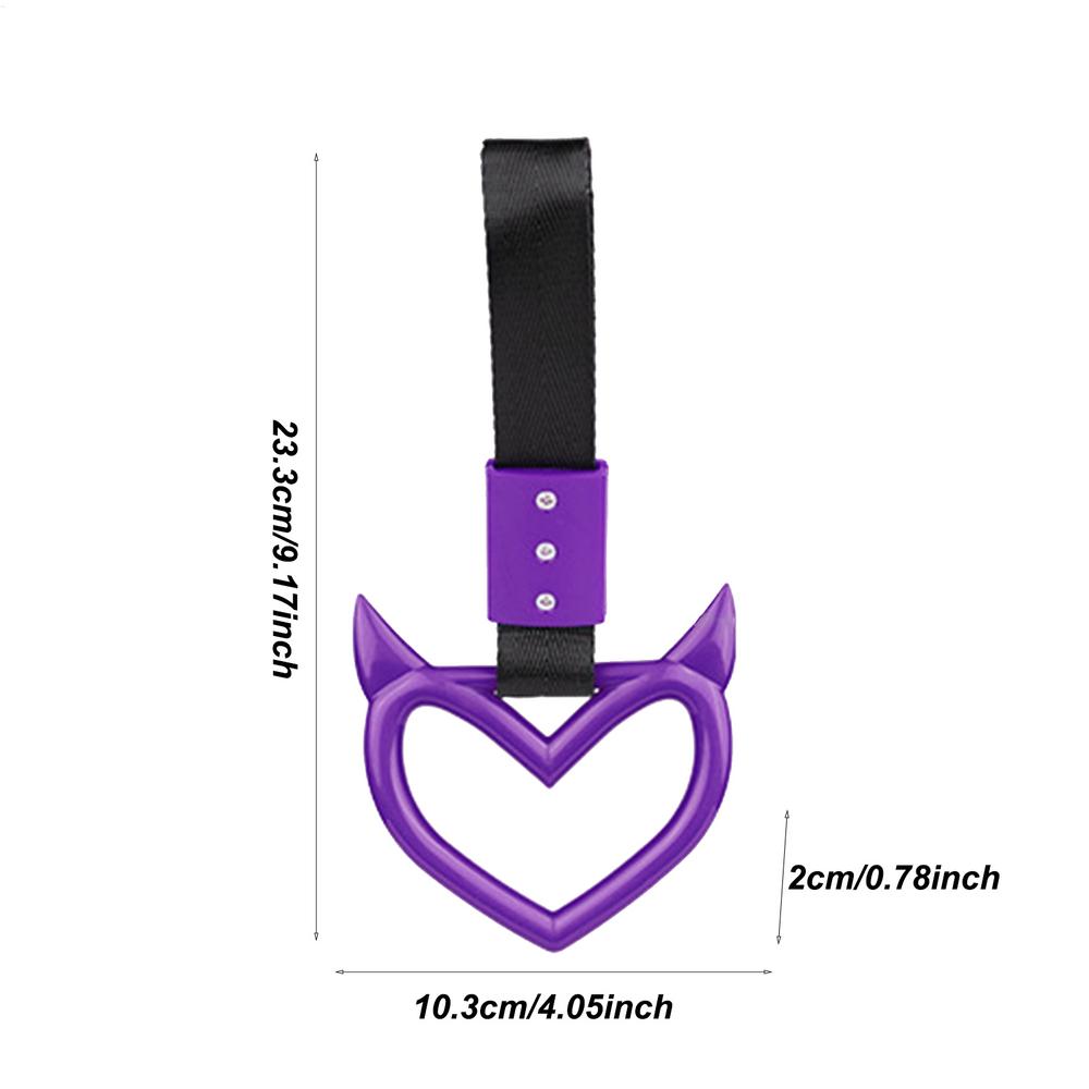 Предупредительное кольцо заднего бампера Кольцо Дьявольское Сердце Автомобильный ремешок для руки Креативный Уникальный Легко устанавливаемый Предупредительное кольцо заднего бампера для автомобиля