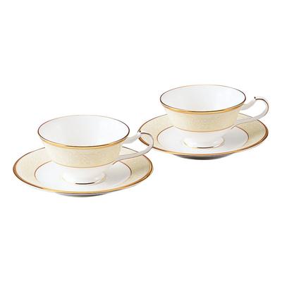 Noritake Чашка-блюдце 220 куб. см Белый дворец 2 костяной фарфор и (Парный набор) (Кофе чай) Р59587/4753