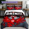 3pcs Duvet Cover Set (1*Duvet Cover + 2*Pillowcase, Without Core), Eintracht Frankfurt Print Bedding Set, Bedroom Decor, All‑Season, Birthday Gift