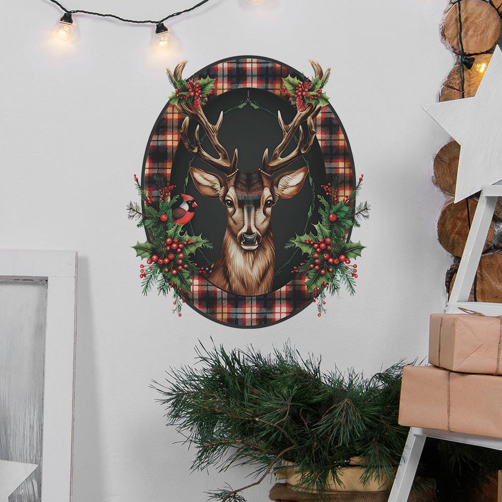Рождественские украшения Лось Дикие фрукты Спальня Гостиная Украшения для дома Украшения Наклейки на стену