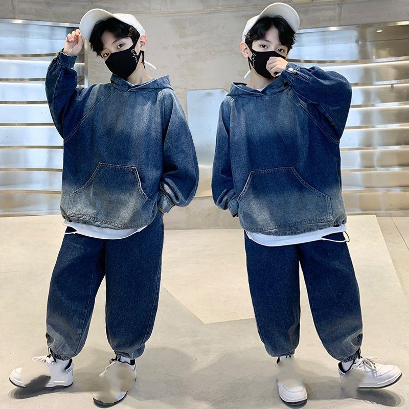 Детская одежда, Джинсовые костюмы для мальчиков, Осенняя одежда, Красивые детские весенне-осенние костюмы-двойки, Осенние мальчики