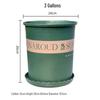 Large Green Gallon Flower and Vegetable Planting Pot - Thick, Wide Plastic for Radish and Rose