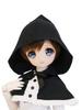 MSD MDD Милая кукольная одежда для BJD с оборками и капюшоном, 40 см, Совместимо с Petite Marie 1/3, Накидка, Черный, Кукла, Petite Marie [№0085]