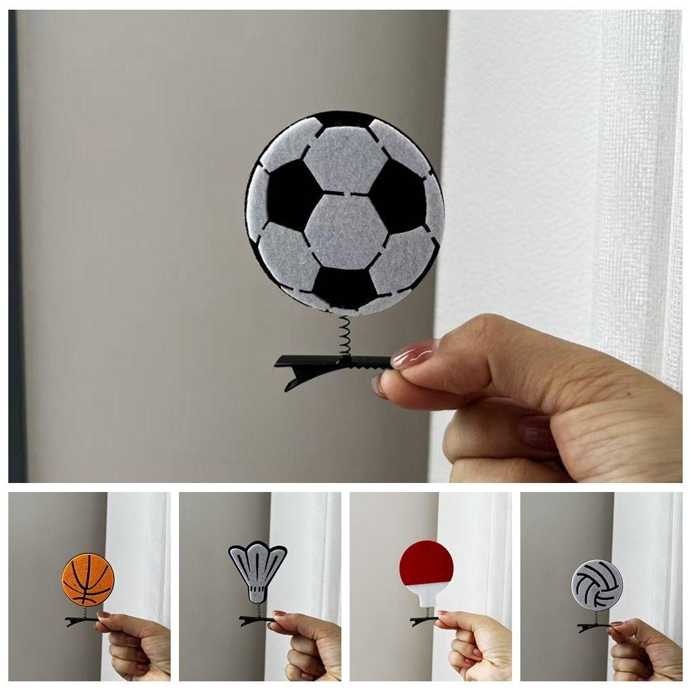10pcs/set Cute Basketball Hair Clips Zinc Zinc Alloy Side Clip for Fans Soccer Hairpins Set  Daily