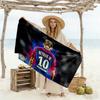 Brazilian Soccer Player Session. Beach Towel Super Soft Microfiber Quickdry Fabric Comfortable Lightweight