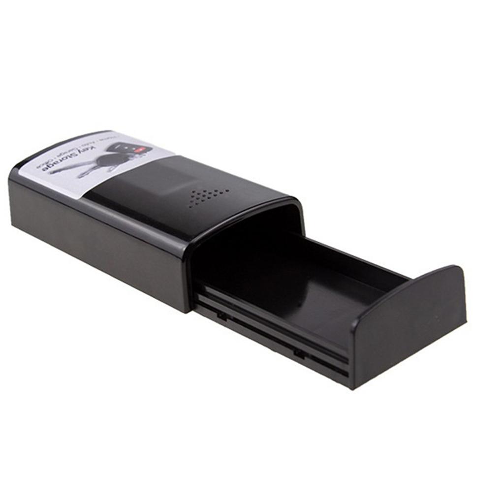 Creative Magnetic Black Key Safe Box Car Key Holder Hidden Storage Outdoor Stash For Home Office Car Truck Caravan Secret Box