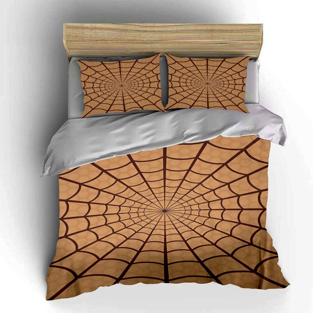 Spider web pattern design. Bedding sets Duvet cover sets Duvet covers Pillowcases(1 * Duvet Cover 2 * Pillowcases, without duvet insert)