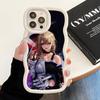 HSR Serval Чехол для мобильного телефона из ТПУ с волнистым краем для iPhone 17 16 15 14 13 12 11 Air Pro Max Plus Цветная крышка