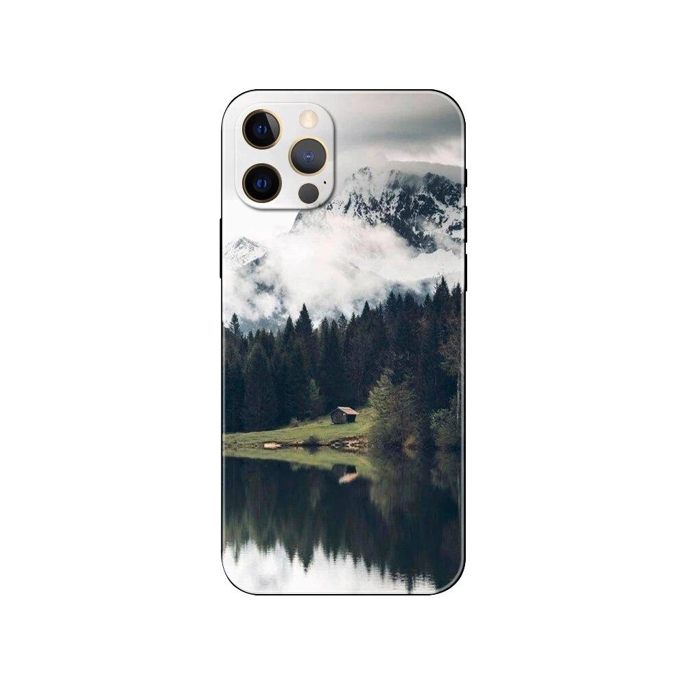Чехол для телефона с пейзажем для iPhone Samsung Galaxy Redmi Xiaomi Oppo OnePlus Note SA 7 8 9 10 11 12 13 14 20 21 22 23 53 54 Pro Max Plus Ultra TPU Soft