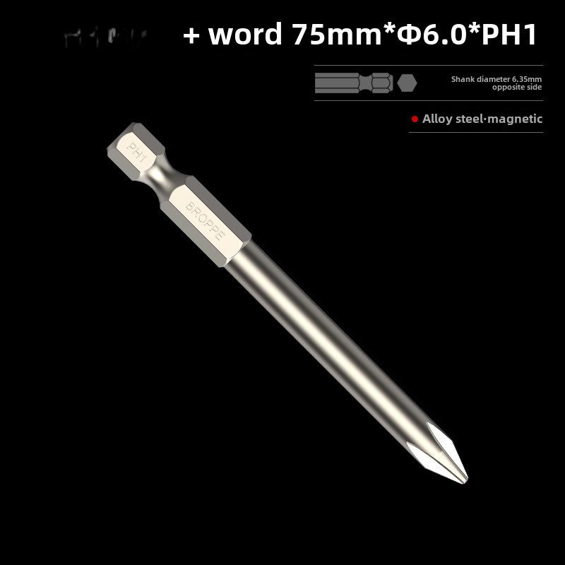 Магнитная крестовая отвертка BROPPE с электрической дрелью и пневматической насадкой