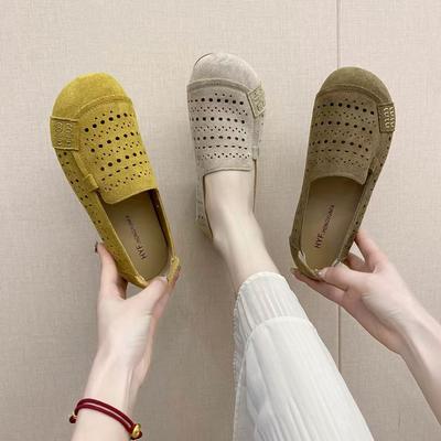 Женская обувь Повседневная кожаная обувь Сандалии Коричневая обувь Обувь-бобы Обувь для мамы Обувь для медсестры Обувь для студента